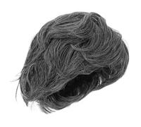 ZUNOXAZ Perruque Courte Dame Grise pour Cosplay et Fête Unique Accessoire Scène Réaliste et