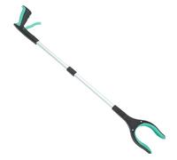 ZUNOXAZ Pince de Préhension Pliable en Aluminium Verte Outil de Ramassage à Longue Portée Griffe Antidérapante Récupérateur de Déchets Compact et Portable pour Ramassage Domestique et