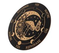 ZUNOXAZ Planche de Radiesthésie Spirituelle Bois Outil de Divination Pendule Décoration Polyvalente pour Pratiques Métaphysiques et Espaces Tranquilles