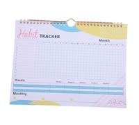 ZUNOXAZ Planificateur Spirale Hebdomadaire sans Date Carnet de des Habitudes avec Calendrier Entraînement et Journal de Motivation pour Objectifs