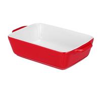 ZUNOXAZ Plat de Cuisson Porcelaine pour Four et Micro Ondes Plateau de Cuisson Rectangulaire Ustensile de Écologique Moyen Épaisseur Facile à Nettoyer et