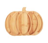 ZUNOXAZ Plateau Citrouille Compartiments pour Fromages et Snacks Plateau de Service Automne Halloween Thanksgiving Multi Usage Facile à Nettoyer Décoration Saisonnière