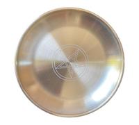 ZUNOXAZ Plateau Pentacle Unique Acier Inoxydable Doré Décoration Spirituelle et Cérémoniale pour Yoga Protection et Purification Ornement Élégant