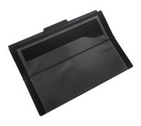 ZUNOXAZ Pochette de Classement Suspendue A4 Noire Paquet de Rangement pour Dossiers 6 Compartiments Organiseur de Documents en Plastique Épais Trieur Accordéon pour Bureau et Étude