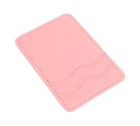 ZUNOXAZ Porte Cartes Adhésif pour Téléphone Similicuir Support de Cartes Double pour Smartphone Pratique et Élégant Compatible Charge sans Fil Couleur Rose