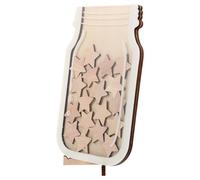 ZUNOXAZ Pot à Récompenses en Bois D’Étoile 1 Pièce Bocal Décoratif DIY Étoiles Colorées pour Système de Récompense Scolaire et Décoration Éducative Rangement Ludique pour Garçon et