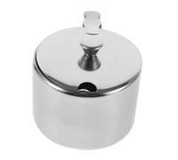 ZUNOXAZ Pot à Sucre Acier Inoxydable avec Couvercle Magnétique et Cuillère Contenant Polyvalent pour Crèmes Épices et Sucre Récipient Rond Robuste pour Cuisine et Maison