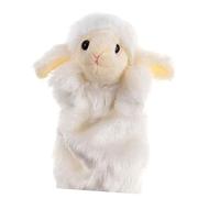 ZUNOXAZ Poupée à Main Mouton Peluche pour Bébé, Taille Moyenne, Jouet Apaisant Et Interactif, Couleur Aléatoire, Jouet d'apprentissage Précoce pour Activités Ludiques Et Éducatives