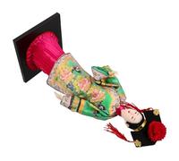 ZUNOXAZ Poupée Chinoise Traditionnelle Vintage avec Vêtements De Palais Qing Figurine Artisanale pour Décoration du Nouvel an Chinois Et Collection