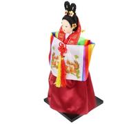 ZUNOXAZ Poupée Hanbok Coréenne Traditionnelle Artisanale en Tissu de Soie 30 CM Figurine Décorative Culturelle Coréenne pour Bureau Salon et Espace de Vie Présent Artisanal Unique