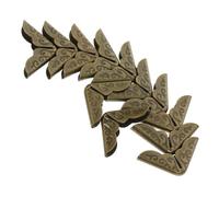 ZUNOXAZ Protège-Coins Métalliques Vintage 14 Mm pour Albums Photo et Cahiers, 50 Pièces, Protections Décoratives D’Angle en Métal Style Rétro pour Scrapbooking et Boîtes à Bijoux,