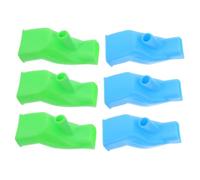 ZUNOXAZ Rallonge De Robinet Pour Lavabo Bébé 6 Pcs Bleu Et Vert, Prolongateur De Poignée D’évier, Aide Au Lavage Des Mains Garçon Et Filles, Extension D'eau Pratique Salle De Bain Cuisine