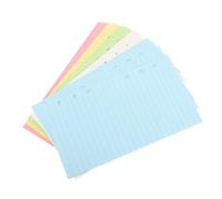 ZUNOXAZ Recharge Papier pour Classeur à Anneaux Pages Lignées Colorées Couleurs Perforées Flexibles pour Cahier Carnet de Notes et Planificateur Papier Épais Lisse pour Écriture et Dessin
