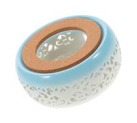 ZUNOXAZ Réchaud Céramique pour Théière avec Coussin Liège Chauffe Théière Élégant pour Thé et Autres Plats pour Maison Restaurant et et Design Chauffe Bougie pour Chaleur Prolongée