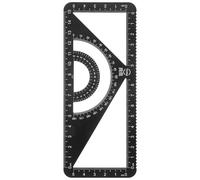 ZUNOXAZ Règles Alliage Aluminium Multifonction Équerre Règle Droite et Rapporteur de Mesure pour Papeterie Scolaire et Bureau Léger et Portable Précision Garantie