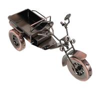ZUNOXAZ Sculpture Décorative de Tricycle en Fer Forgé Rétro, Mini Ornement en Métal Compact pour Étagère, Bureau ou Jardin, Objet D’Art en Ferronnerie Décorative pour Maison et Salon