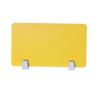 ZUNOXAZ Séparateur de Bureau Acrylique Jaune Cloison de Séparation Pratique pour Bureau et Examen Panneau de Confidentialité pour Poste de Travail et École