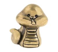 ZUNOXAZ Serpent en Laiton Vintage Mignon Figurine Antique Tout Petit Serpent Petit Ancien Statue Chiffre Bureau Décoration Intérieure Figurine Doré Laiton