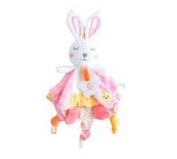 ZUNOXAZ Serviette Apaisante Bébé Serviette à Mâcher Jouet Doudou Lapin Triangle Doux Matière Sûre 100% Sans Danger Pour -né Apaisant Sommeil Compagnon Bébé