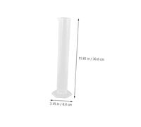 ZUNOXAZ Set de Doseur Transparent avec Échelle Graduée Cylindre et Bécher Plastique pour Laboratoire Mesure Précise pour Écoles Universités et Instituts de Recherche