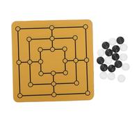 ZUNOXAZ Set de Jeu de Plateau Portable Nine Mens Morris Jeu de Société Traditionnel pour Fêtes et Loisirs Plateau et de Divertissement Stratégique Familial