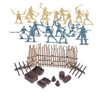 ZUNOXAZ Set de Jouets Soldats Plastique pour Garçons et Filles Accessoires de Jeu et Modèles Militaires Kit de Figurines pour Cosplay et Halloween