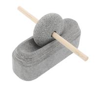 ZUNOXAZ Set de Mortier et Pierre Professionnelle Broyeur Manuel Robuste pour Épices et Ail Adapté Médecine Traditionnelle Chinoise Artisanal et Facile à Nettoyer