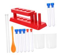 ZUNOXAZ Set de Tubes à Essai Stem pour Garçon Fille avec Support Cuillère de Prélèvement Doseur et Agitateur Kit Éducatif Scientifique Pratique et Sécurisé pour Expériences Ludiques et
