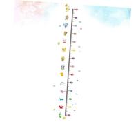 ZUNOXAZ Sticker Mural Toise Murale Animaux Amusant Autocollant de Mesure de Hauteur Réutilisable pour Chambre Garçon Fille Décoration Créative et Pratique