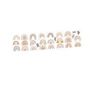 ZUNOXAZ Stickers Muraux Arc Ciel Autocollants pour Chambre Denfant Décor DIY Créatif Facile à Poser sans Résidu Décoration Murale Chaleureuse pour Salon et Bureau