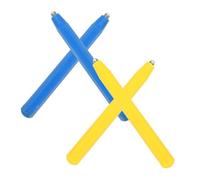 ZUNOXAZ Stylets Magnétiques de Rechange pour Tablette à Dessin Magnétique, Stylos Réutilisables Petit Format, Lot 4 Pièces Bleu et Jaune, Accessoires pour Dessin et Écriture Garçon