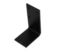 ZUNOXAZ Support de Dossier pour Chaise de Bureau en Acier Noir, Équerre Métallique en L, Pièce de Rechange pour Chaise Gaming Ergonomique, Montage Ajustable pour Réparation et Renfort