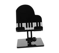 ZUNOXAZ Support de Téléphone Pliable de Piano Triangulaire, Réglable pour Bureau, Antidérapant et Stable, Support pour Smartphone et Tablette, Noir, pour Appels Vidéo et Streaming,