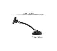 ZUNOXAZ Support Téléphone Voiture Magnétique à Ventouse Stabilisateur Antichute pour Navigation Rack Long pour Pare Brise et Tableau de Bord Maintien Ferme et Antidérapant