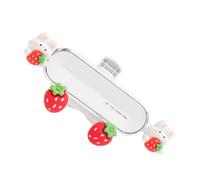 ZUNOXAZ Support Téléphone Voiture Mignon Lapin Cartoon Clip Ventilation Ajustable Silicone Protecteur Compatible Smartphones