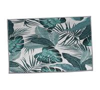 ZUNOXAZ Tapis Carré Naturel Jute Motif Bananier Antidérapant pour Sol Intérieur et Extérieur Décor Végétal pour Chambre et Salon Lavable et Réutilisable Protection Lhumidité