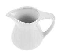 ZUNOXAZ Tasse en Céramique Tasse à Lait Saucière Blanche Pichet à Mousse de Café Récipient à PC 200 Ml Poignée Cuisine Table à Manger Café Hôtel