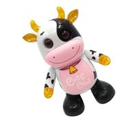 ZUNOXAZ Vache Danseuse Électrique 1 Pièce Musique et Lumières LED, Interactif Musical pour Garçon et Filles et Tout-Petits, Stimulation Cognitive et Coordination Œil-Main