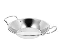 ZUNOXAZ Wok Acier Inoxydable Épais avec Double Poignée Antidérapante Poêle à Fond Plat pour Cuisson Maison de Hot Pot Dry Pot et Fruits de Mer