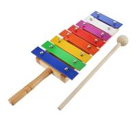 ZUNOXAZ Xylophone Bois Coloré Notes pour Garçon Fille Instrument de Percussion Éducatif Sûr avec Peinture Alimentaire Musical pour Coordination Main-œil et Apprentissage des Couleurs