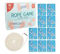 Zuntsutock Toset of Bress of Interactive Purver - String Cats Cradle, Cat's Cradle String Game - Hand -in -Rope Cooperatives pour de 3 ans et plus adultes