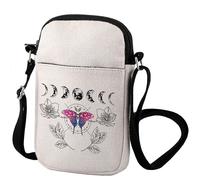 Zuo Bao Asexual Pride Sac à bandoulière Celestial Luna Moth Rainbow Gay Pride Gay Pride Mois Festival Subtil Demisexuel, Papillon 3, INCH