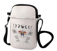 Zuo Bao Asexual Pride Sac à bandoulière Celestial Luna Moth Rainbow Gay Pride Gay Pride Mois Festival Subtil Demisexuel, Papillon 1, INCH