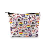 Zuo Bao GBTQI Pride Trousse de maquillage LGBT Cadeau non binaire Pronom Cosmétique Transgenre Gay Queer LGBT Cadeau, GAY