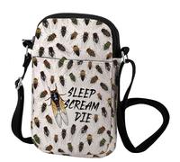 Zuo Bao Sac à bandoulière Sleep Scream Die Cicada Inspire Incect Bug Lover Entomologist, Sleep Scream, INCH