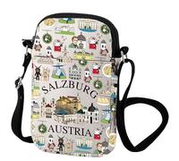 Zuo Bao Salzburg Autriche City Sac à bandoulière Salzburg Lovers Cadeau Europe Voyage Autriche Paysage urbain Sac à bandoulière, Salzbourg, INCH
