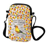 Zuo Bao Sun Conure The Anatomy Of A Bird Lovers Sac à bandoulière pour perroquet Souvenir Cadeau Sun Conures Accessoires, Sun Conure, INCH