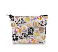 Zuo Bao Trousse de maquillage pour fête de retraite Golden Girls Holiday Stay Golden Girls Merch 1985 Série TV complète Friends Squa, Motif ancre