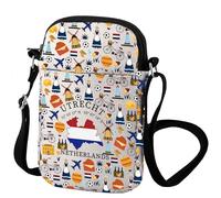 Zuo Bao Utrecht Sac à bandoulière de voyage Pays-Bas Amsterdam Souvenir Cadeau hollandais Voyage Sac à bandoulière, Utrecht, INCH