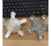 ZUOBYMBC 4 Pièces Cache-Moyeu pour Audi A4 A5 A6 A7 Q3 Q5 A3 S5 135 mm 0601165,Cache Moyeux,Cache de Roue Centrale,Auto Cache Moyeux Capuchons De Centre,Jante Centre D'emblème,Silver